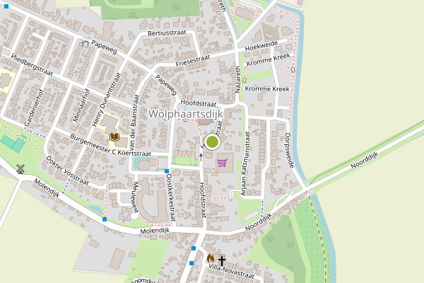 Ambulance-melding op Hoofdstraat, Wolphaartsdijk op 27 juni, kaart-overzicht