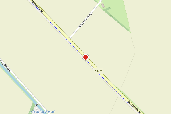 Brandweer-melding op Zuidzandseweg, Cadzand op 30 juni, kaart-overzicht