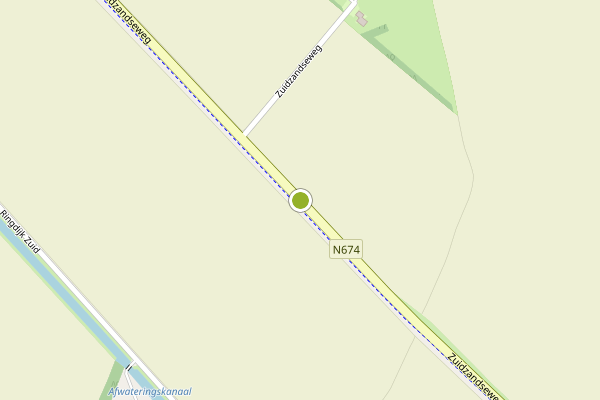 Ambulance-melding op Zuidzandseweg, Cadzand op 30 juni, kaart-overzicht