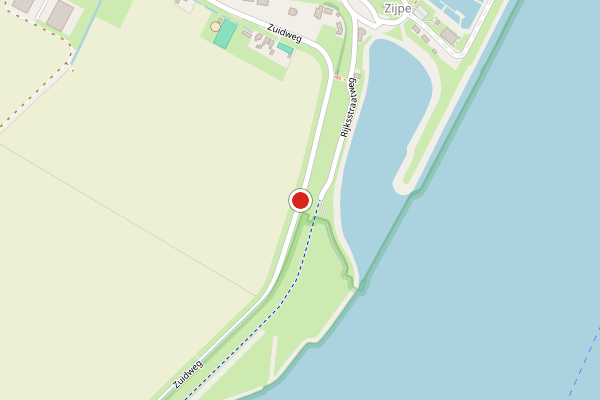 Brandweer-melding op Zuidweg, Bruinisse op 1 juli, kaart-overzicht