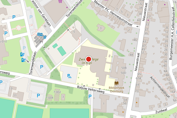 Brandweer-melding op Nieuwstraat, Oostburg op 3 juli, kaart-overzicht