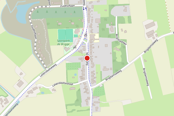 Brandweer-melding op Noordweg, Middelburg op 3 juli, kaart-overzicht