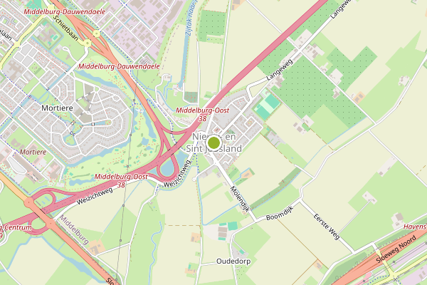 Ambulance-melding op Nieuw- en Sint Joosland op 3 juli, kaart-overzicht