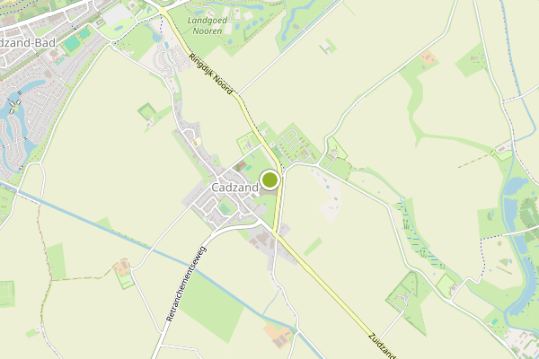 Ambulance-melding op Regio19, Cadzand op 3 juli, kaart-overzicht