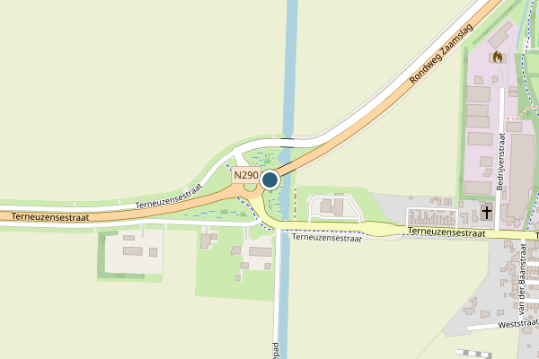 Politie-melding op Zaamslag op 4 juli, kaart-overzicht