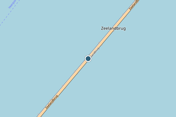 Politie-melding op Zeelandbrug, Zierikzee op 5 juli, kaart-overzicht