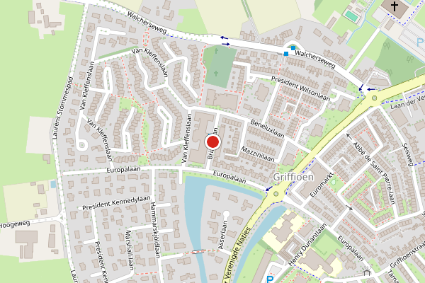 Brandweer-melding op Briandlaan, Middelburg op 5 juli, kaart-overzicht