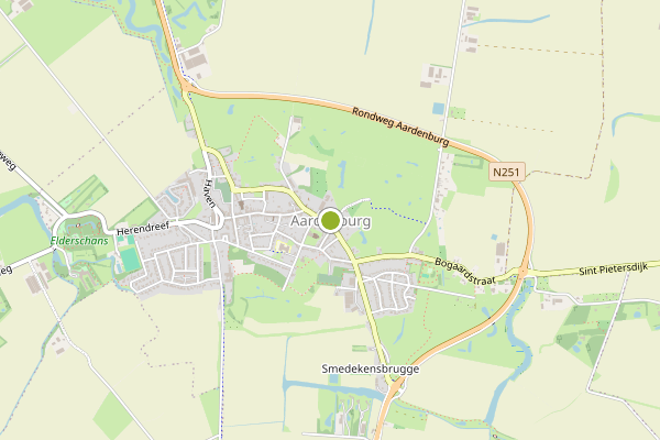 Ambulance-melding op Aardenburg op 5 juli, kaart-overzicht