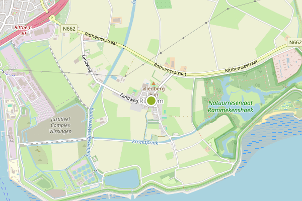 Ambulance-melding op Ritthem op 5 juli, kaart-overzicht