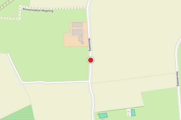 Brandweer-melding op Westeweg, 's-Heer Hendrikskinderen op 6 juli, kaart-overzicht