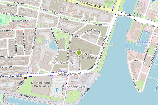 Ambulance-melding op De Baloeranstraat, Vlissingen op 7 juli, kaart-overzicht