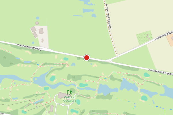 Brandweer-melding op Veerhoekpolderweg, Oostburg op 8 juli, kaart-overzicht