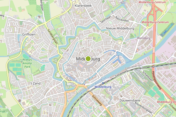 Ambulance-melding op Middelburg op 8 juli, kaart-overzicht