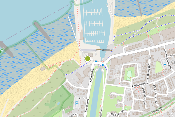 Ambulance-melding op Maritiem Plaza, Cadzand op 9 juli, kaart-overzicht