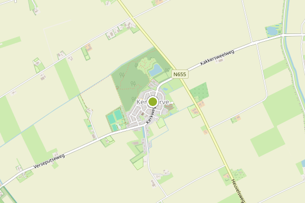 Ambulance-melding op Kerkwerve op 10 juli, kaart-overzicht