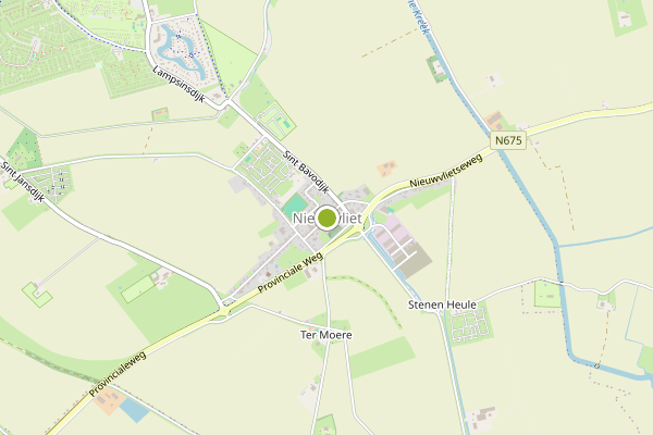 Ambulance-melding op Nieuwvliet op 11 juli, kaart-overzicht