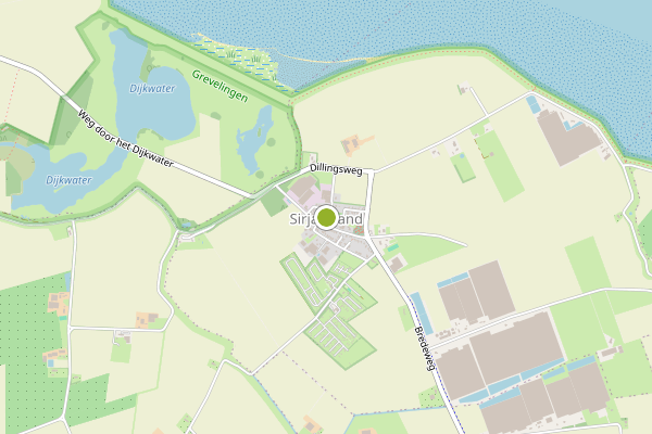 Ambulance-melding op Sirjansland op 11 juli, kaart-overzicht