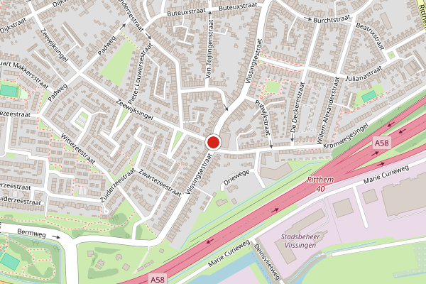 Brandweer-melding op Vlissingsestraat, Oost-Souburg op 12 juli, kaart-overzicht