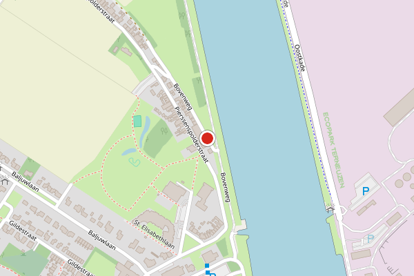 Brandweer-melding op Bovenweg, Sluiskil op 12 juli, kaart-overzicht
