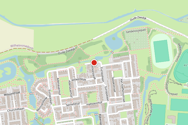 Brandweer-melding op Attleestede, Goes op 14 juli, kaart-overzicht
