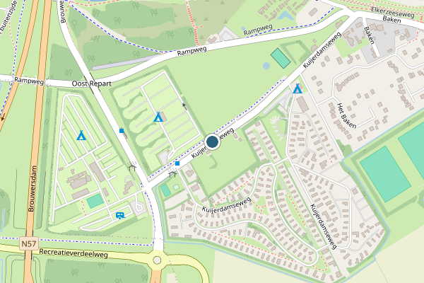 Politie-melding op Kuijerdamseweg, Scharendijke op 17 juli, kaart-overzicht
