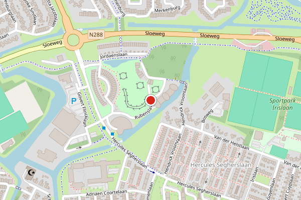 Brandweer-melding op Rubenslaan, Vlissingen op 17 juli, kaart-overzicht