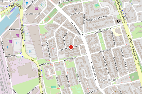 Brandweer-melding op Jan van Rompustraat, Terneuzen op 17 juli, kaart-overzicht