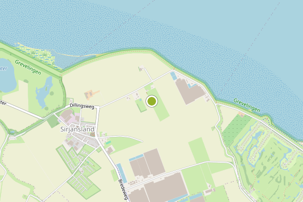 Ambulance-melding op Sirjansland op 18 juli, kaart-overzicht