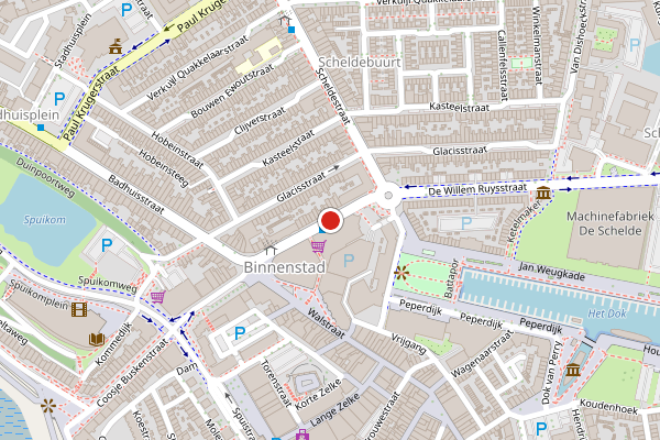Brandweer-melding op Aagje Dekenstraat, Vlissingen op 19 juli, kaart-overzicht