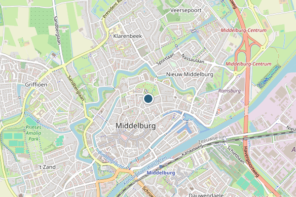 Politie-melding op Reijersweg wegeling, Middelburg op 24 juli, kaart-overzicht