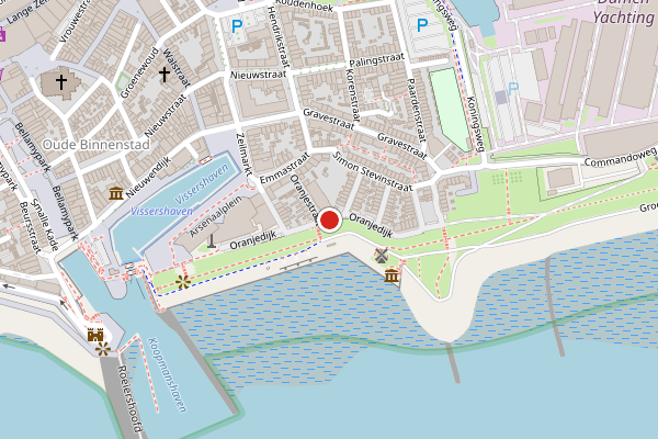Brandweer-melding op Oranjedijk, Vlissingen op 26 juli, kaart-overzicht