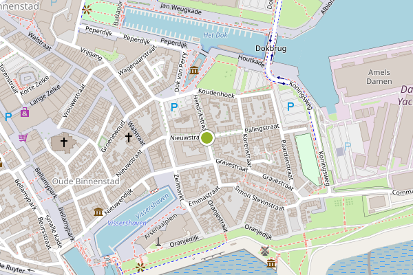 Ambulance-melding op Hendrikstraat, Vlissingen op 26 juli, kaart-overzicht