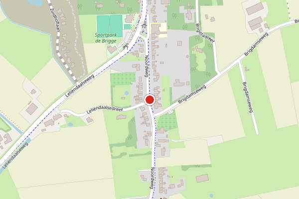 Brandweer-melding op Noordweg, Middelburg op 28 juli, kaart-overzicht
