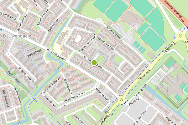 Ambulance-melding op Wijdaustraat, Middelburg op 29 juli, kaart-overzicht