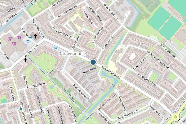 Politie-melding op Roozenburglaan, Middelburg op 29 juli, kaart-overzicht