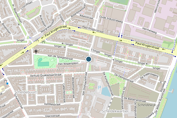 Politie-melding op Van Dishoeckstraat, Vlissingen op 29 juli, kaart-overzicht