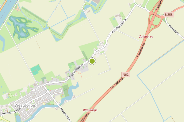 Ambulance-melding op Westdorpe op 1 augustus, kaart-overzicht