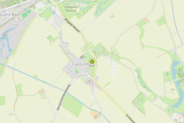 Ambulance-melding op Cadzand op 4 augustus, kaart-overzicht