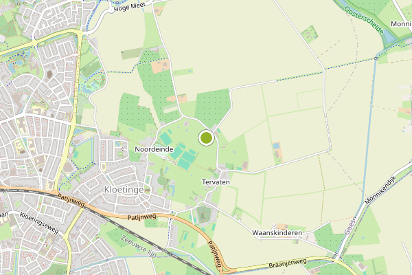 Ambulance-melding op Kloetinge op 4 augustus, kaart-overzicht