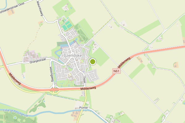 Ambulance-melding op IJzendijke op 5 augustus, kaart-overzicht
