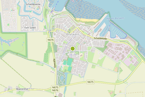 Ambulance-melding op Breskens op 5 augustus, kaart-overzicht