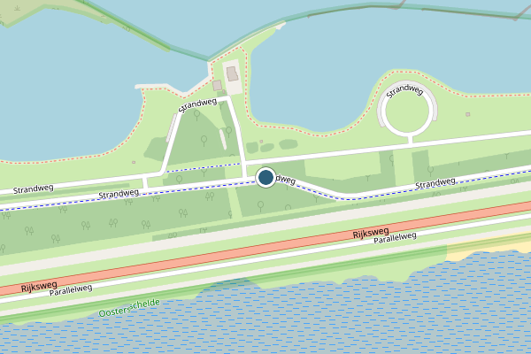 Politie-melding op Strandweg, Bruinisse op 5 augustus, kaart-overzicht