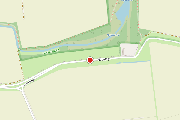 Brandweer-melding op Noorddijk, Nieuwerkerk op 5 augustus, kaart-overzicht