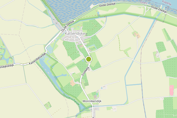 Ambulance-melding op Kattendijke op 6 augustus, kaart-overzicht