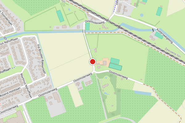 Brandweer-melding op Oostmolenweg, Kloetinge op 7 augustus, kaart-overzicht