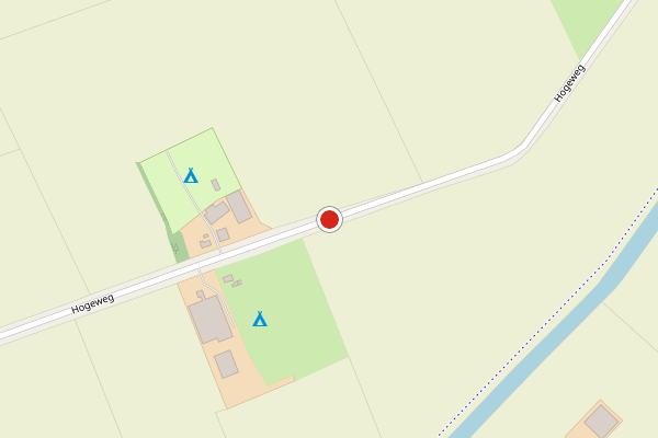 Brandweer-melding op Hogeweg, Scharendijke op 7 augustus, kaart-overzicht