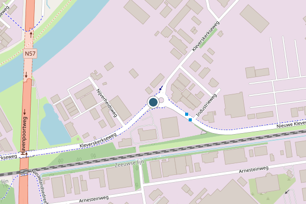 Politie-melding op Nieuwe Kleverskerkseweg, Middelburg op 3 juni, kaart-overzicht