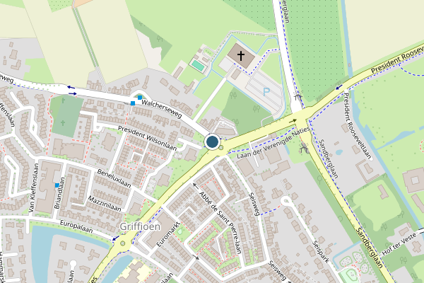 Politie-melding op Walcherseweg, Middelburg op 3 juni, kaart-overzicht