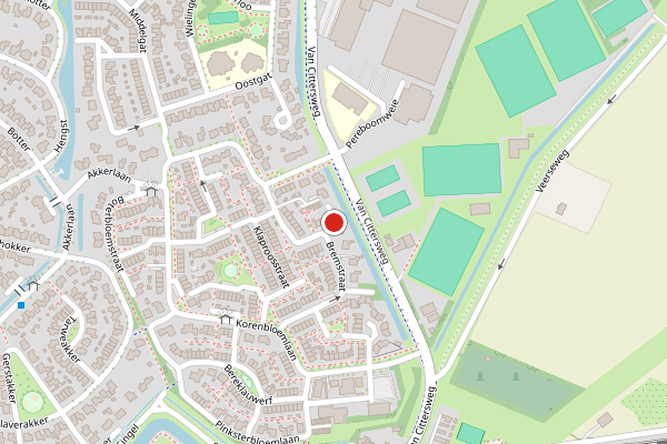 Brandweer-melding op Bremstraat, Arnemuiden op 4 juni, kaart-overzicht