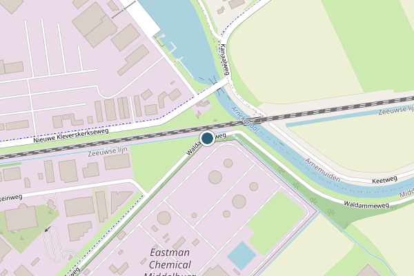 Politie-melding op Waldammeweg, Middelburg op 4 juni, kaart-overzicht